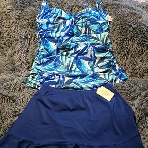 Bay Leaf Tankini Swimsuit Top